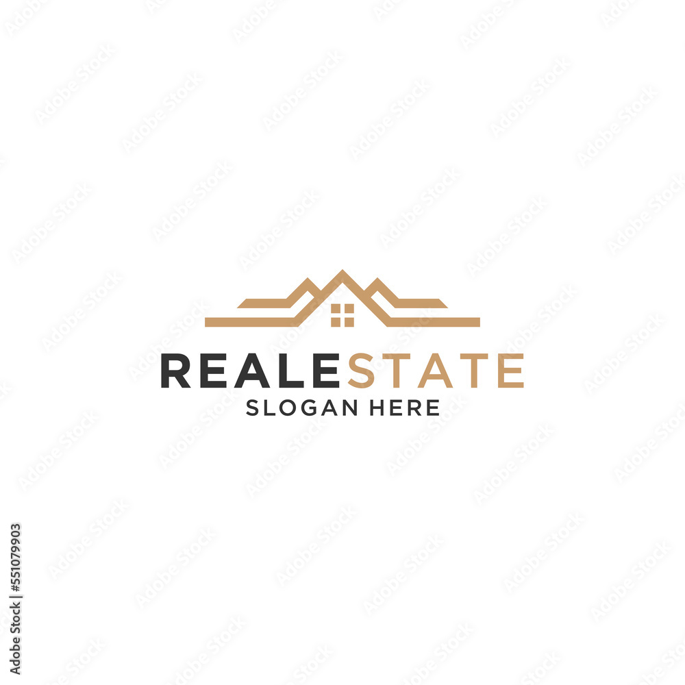 real estate logo template in white background real estate logo template in white background