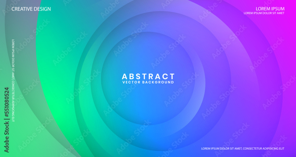 3D blue geometric abstract background overlap layer on bright space with circle decoration. Graphic design element cutout style concept for banner, flyer, card, brochure cover, or landing page