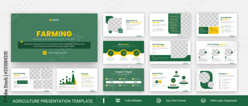 Agriculture business powerpoint presentation slide template design