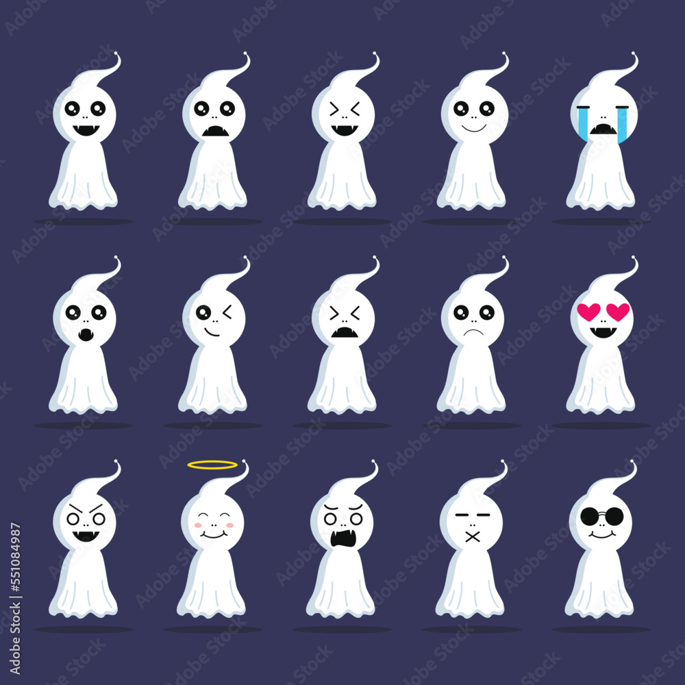 Naklejka premium Stock illustrations isolated emoji character cartoon owl stickerwith different emotions