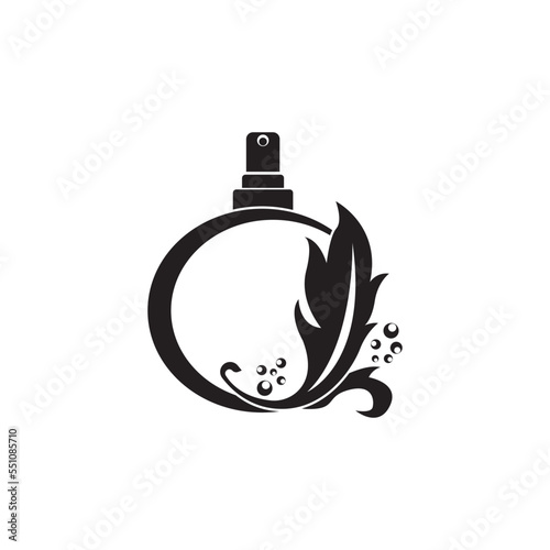 perfume logo.vector illustration symbol design