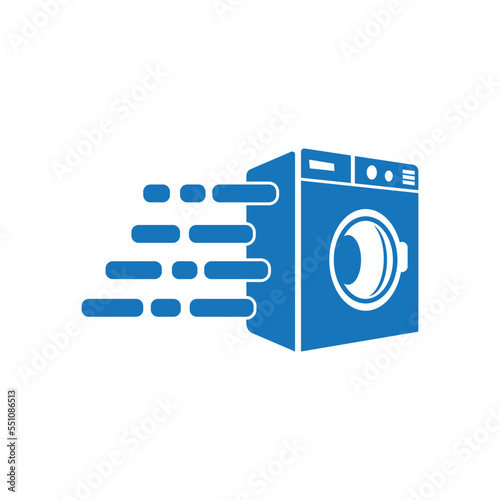 washing machine or laundry icon. vector illustration template design