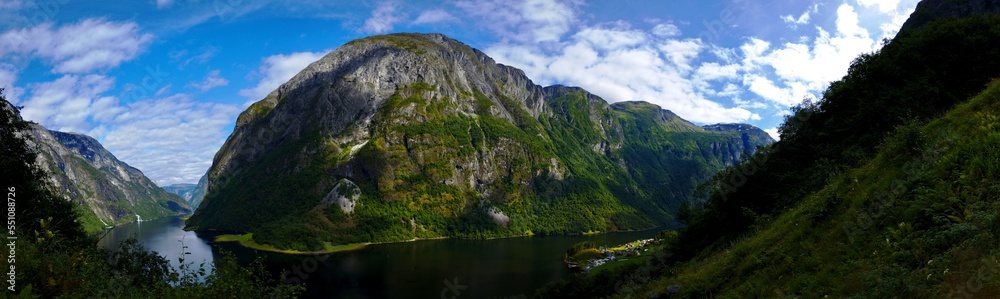 Le Nærøyfjord (fjord le plus étroit de Norvège)