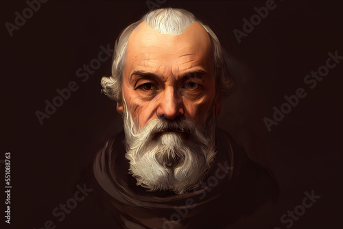 Leinwand Poster Portraits of the great physicist, astronomer, philosopher, and scientist Galileo Galilei