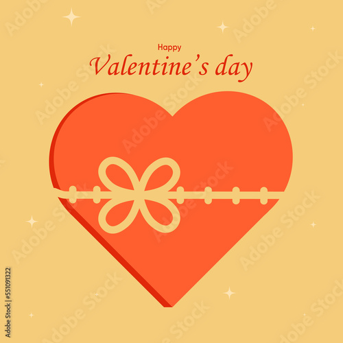 Valentine's Day vector illustration poster