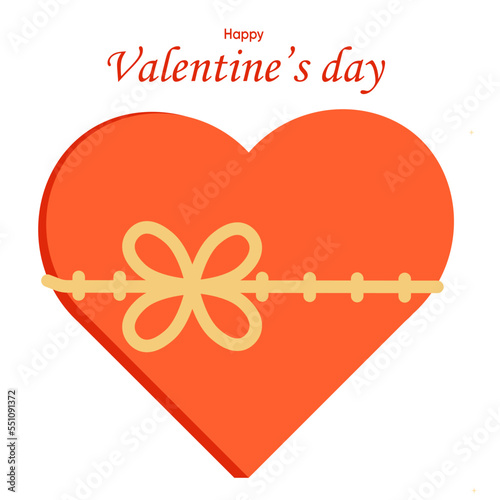Valentine's Day vector illustration icon/ sticker with transparent background
