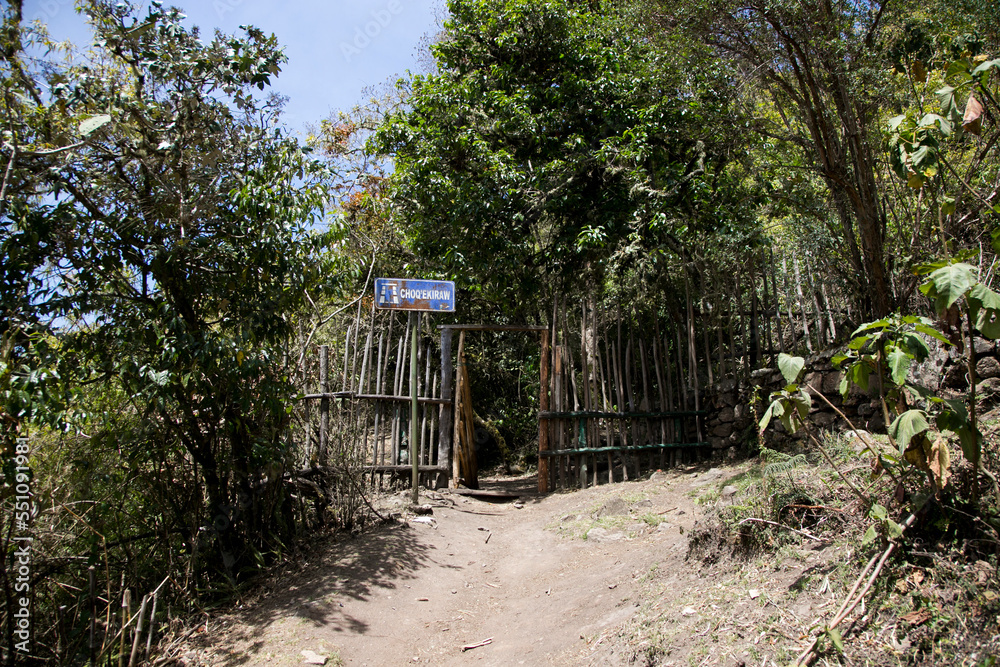 Hike through the Apurímac canyon to the ruins of Choquequirao, an Inca archaeological site in Peru, similar in structure and architecture to Machu Picchu. Hike through the Apurímac canyon to the ruins of Choquequirao, an Inca archaeological site in Peru, similar in structure and architecture to Machu Picchu.