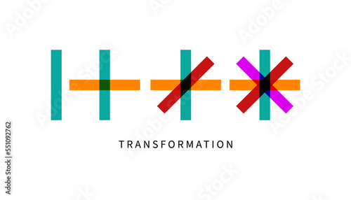 evolution logo, change metaphor