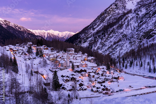 Il borgo di Bosco Gurin, in Vallemaggia, Ticino photo