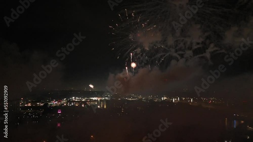 Fourth of July fireworks in Central Florida. July 3rd, 2022