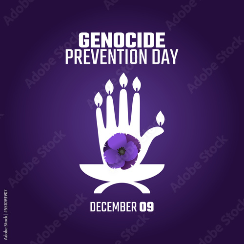vector graphic of genocide prevention day good for genocide prevention day celebration. flat design. flyer design.flat illustration.