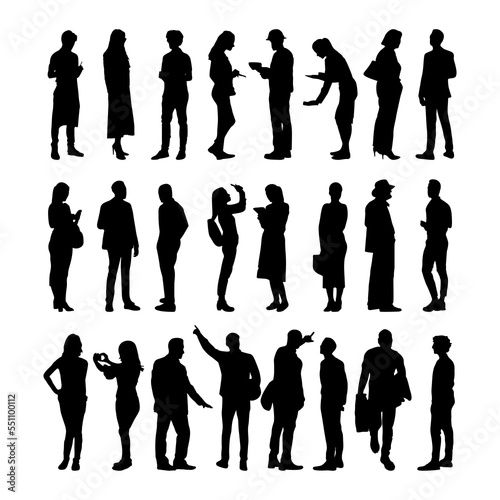 silhouettes of people