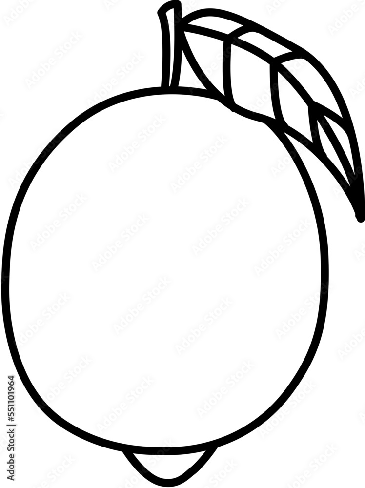 lemon outline lemon outline