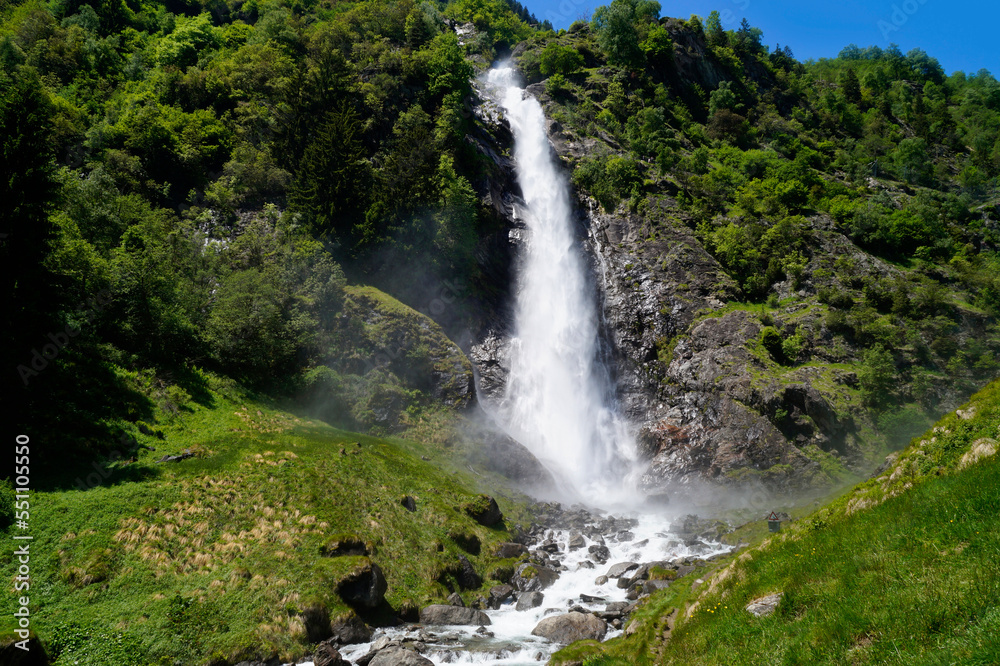 breathtaking Parcines waterfall in the lush green Italian Alps in Parcines (or Partschins) in the Rabla (or Rabland), Tel region (Merano, South Tyrol, Italy) breathtaking Parcines waterfall in the lush green Italian Alps in Parcines (or Partschins) in the Rabla (or Rabland), Tel region (Merano, South Tyrol, Italy)