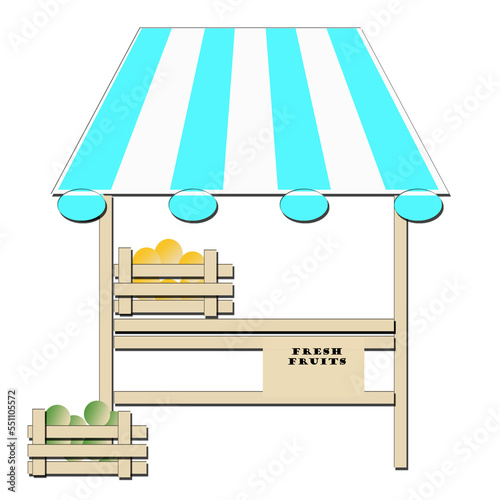 Marktverkaufsstand