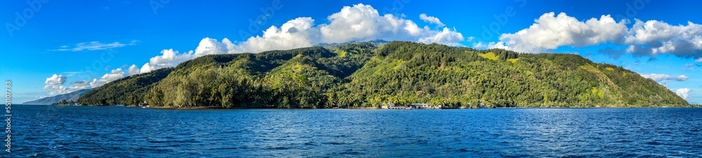 Panoramic view of Tahiti island
