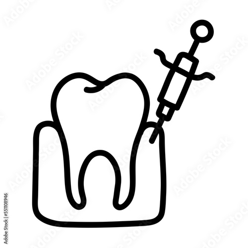 anesthesia injection icon