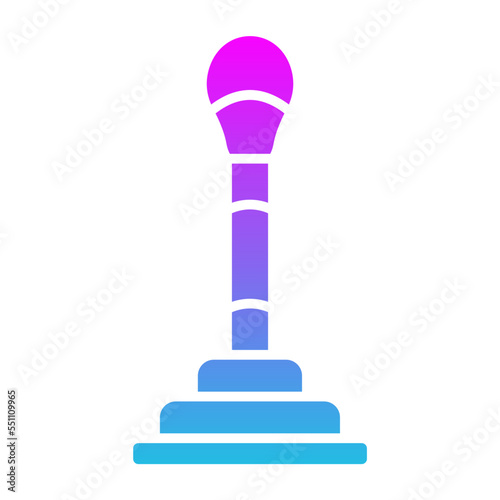 Gear Stick Glyph Gradient Icon