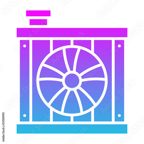 Car Radiator Glyph Gradient Icon