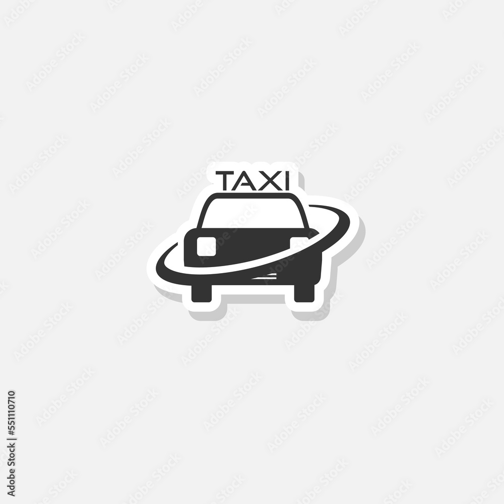  Taxi logo circle sticker icon