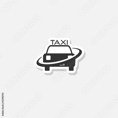  Taxi logo circle sticker icon