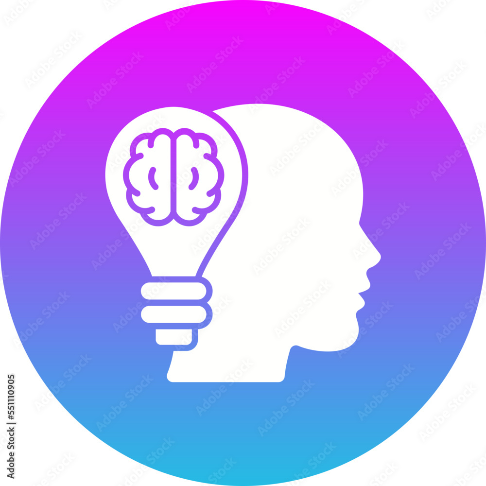 Creativity Gradient Circle Glyph Inverted Icon Creativity Gradient Circle Glyph Inverted Icon