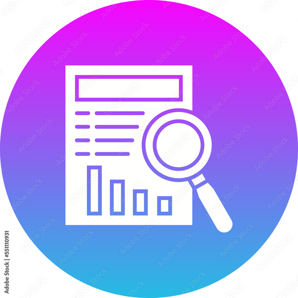Analysis Gradient Circle Glyph Inverted Icon Analysis Gradient Circle Glyph Inverted Icon