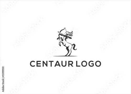 Centaur Logo Horse Archer Logo Vector Design