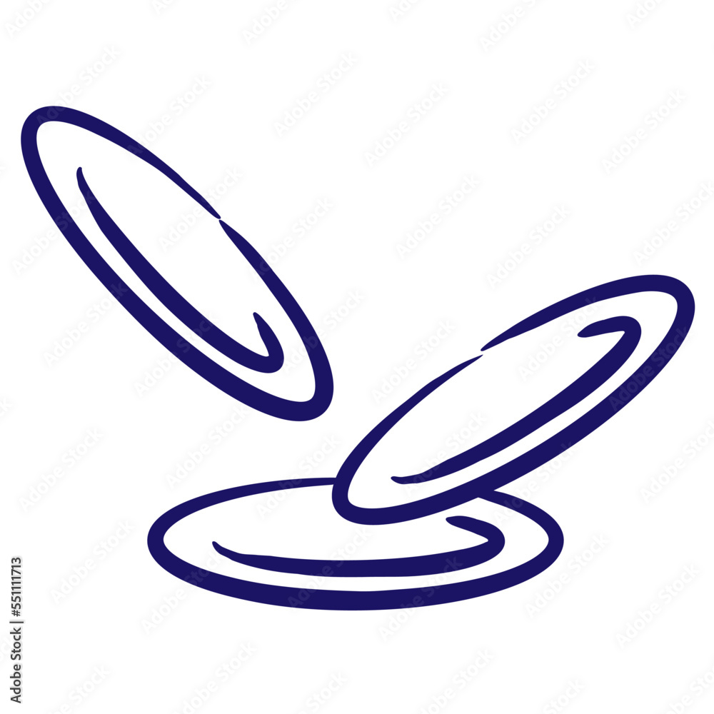Hemoglobin cells blue outline icon drawn with a brush line. Simple vector minimal linear pictogram isolated on transparent background Hemoglobin cells blue outline icon drawn with a brush line. Simple vector minimal linear pictogram isolated on transparent background