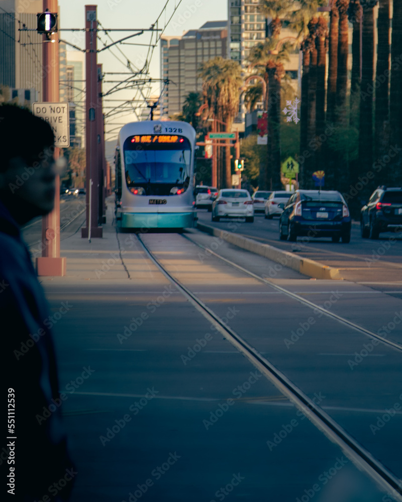 Fototapeta premium Light Rail in the city