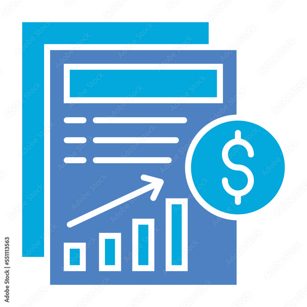 Profits Glyph Two Color Icon Profits Glyph Two Color Icon