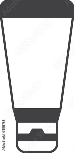 sunscreen tube illustration in minimal style