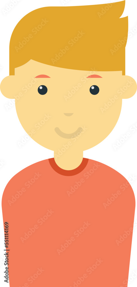 teenage boy illustration in minimal style teenage boy illustration in minimal style