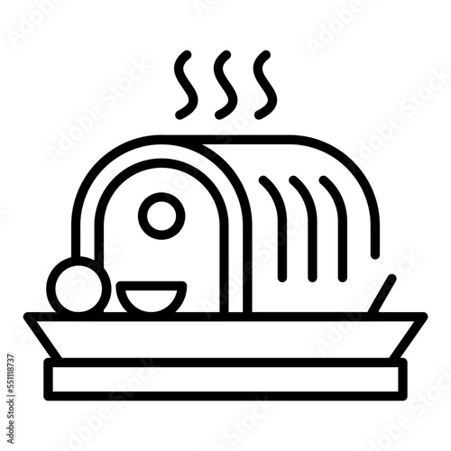 Roasted Meat Icon Style