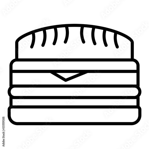 Cuban Sandwich Icon Style