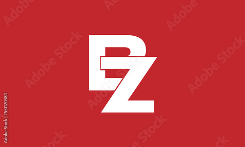 Alphabet letters icon logo DZ or ZD
