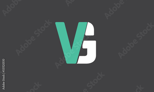 Initials Letters VG or GV Logo Design Vector