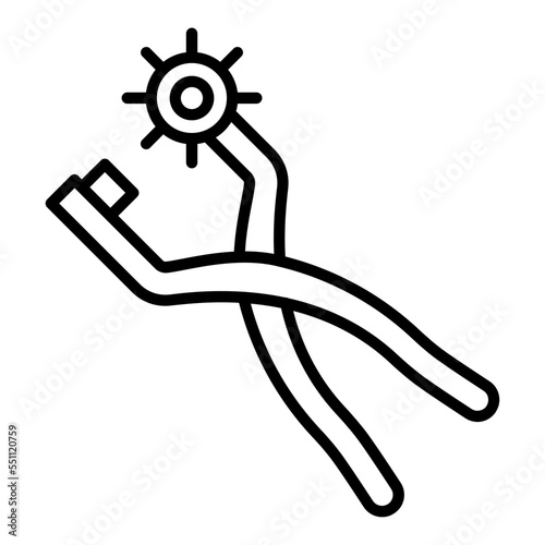 Leather Punch Icon Style