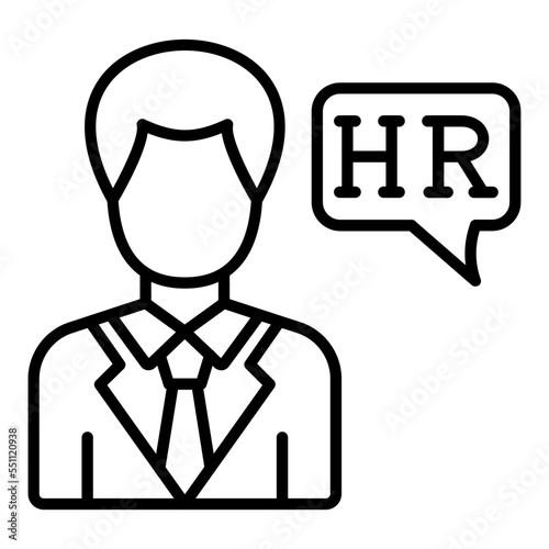 Hr Specialist Male Icon Style