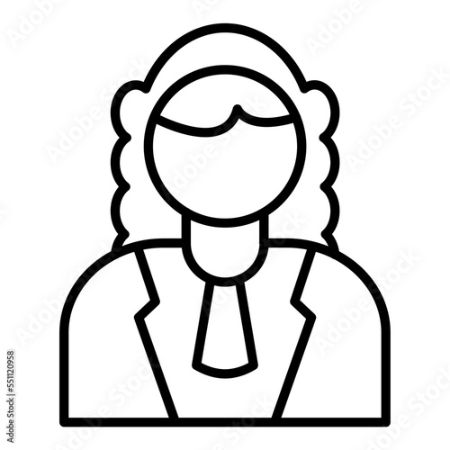 Judge Male Icon Style