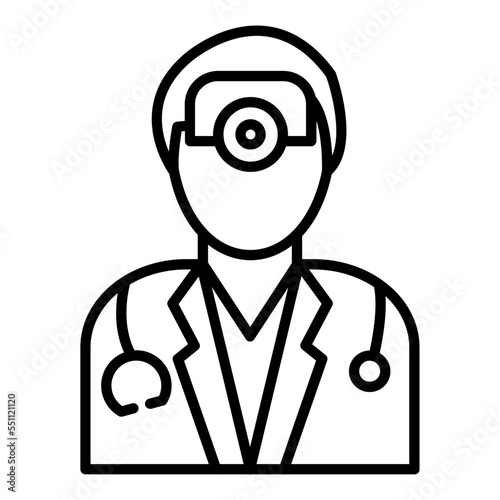 Ophthalmologist Male Icon Style