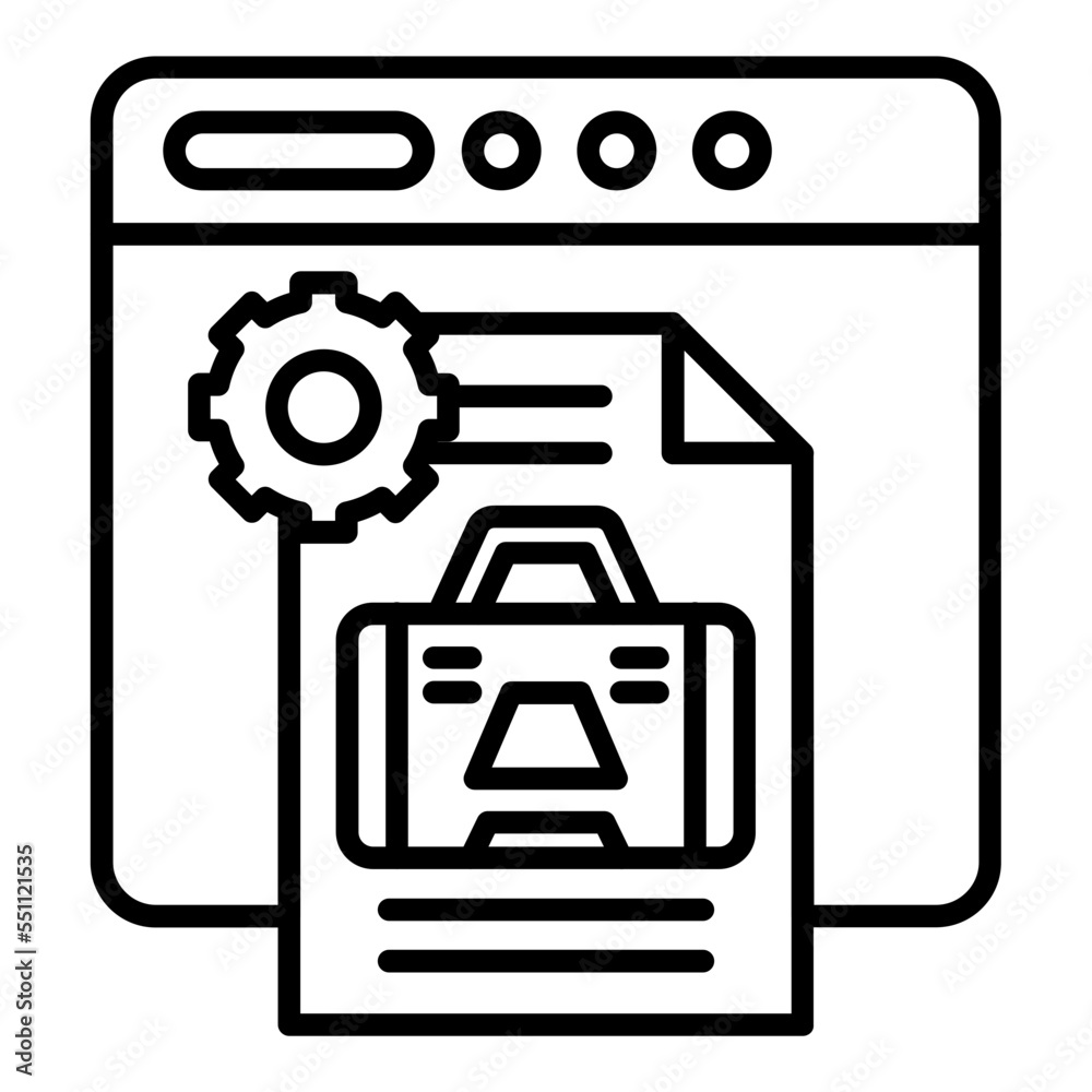 Business Application Icon Style Business Application Icon Style