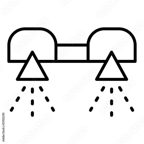 Flyboarding Icon Style