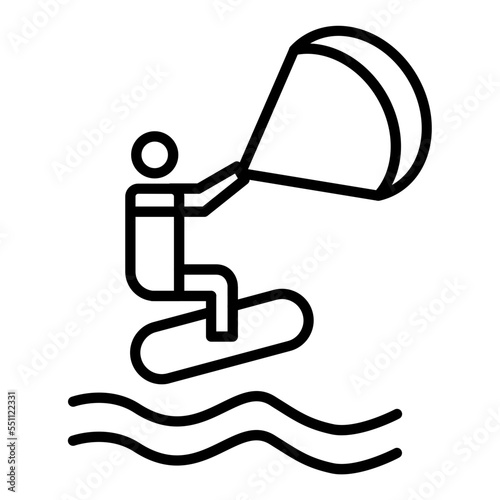 Kitesurfing Icon Style
