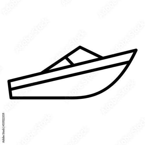 Powerboat Racing Icon Style