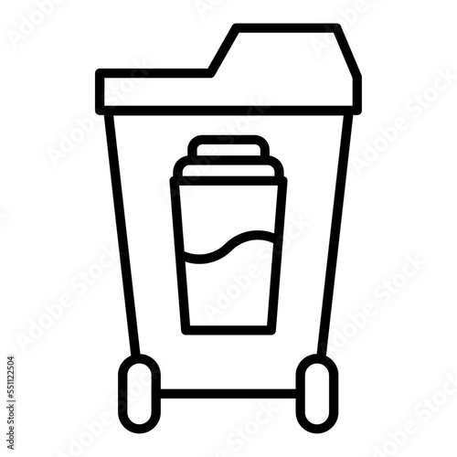 Individual Waste Production Icon Style