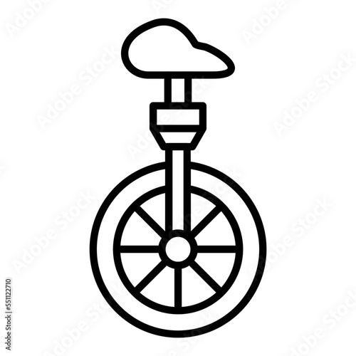 Monocycle Icon Style