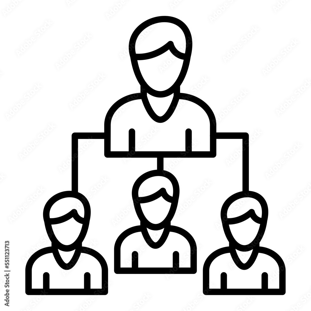Obraz premium Leadership Icon Style
