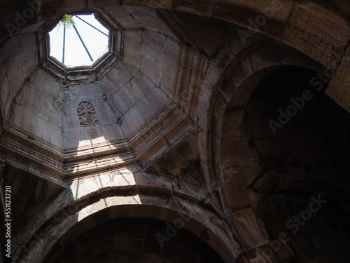 Goshavank, Nor Getik is an Armenian medieval monastic complex of the XII-XIII centuries in the village of Gosh, Tavush region of Armenia. Interior, dome and arched vaults