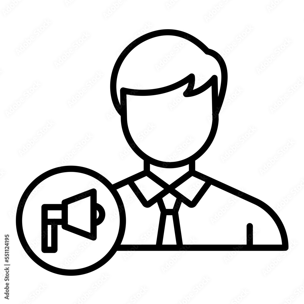Account Executive Male Icon Style Account Executive Male Icon Style
